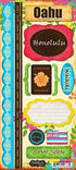 Paradise Collection Oahu 6 x 12 Cardstock Sticker Sheet by Scrapbook Customs - Scrapbook Supply Companies