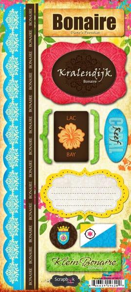 Paradise Collection Bonaire 6 x 12 Cardstock Sticker Sheet by Scrapbook Customs - Scrapbook Supply Companies