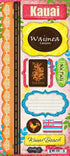 Paradise Collection Kauai 6 x 12 Cardstock Sticker Sheet by Scrapbook Customs - Scrapbook Supply Companies