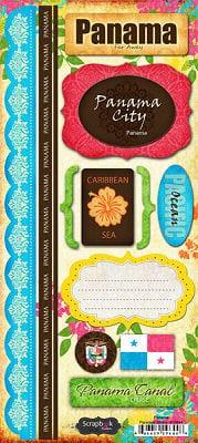 Paradise Collection Panama 6 x 12 Cardstock Sticker Sheet by Scrapbook Customs - Scrapbook Supply Companies