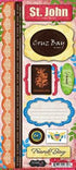 Paradise Collection St. John 6 x 12 Cardstock Sticker Sheet by Scrapbook Customs - Scrapbook Supply Companies