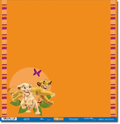 Disney The Lion King Collection Lion King Foiled 12 x 12 Scrapbook Paper by Sandylion