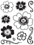 Funtastik Flowers Clear Stamp Set by Sandylion - Scrapbook Supply Companies