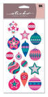 Metallic Christmas Ornaments Sticker Sheet by EK Success - Scrapbook Supply Companies