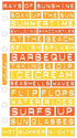 Summer Expression Labels Scrapbook Sticker Sheet by EK Success - Scrapbook Supply Companies