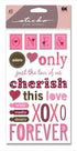 Love Glitter Stickers by Sticko - Scrapbook Supply Companies
