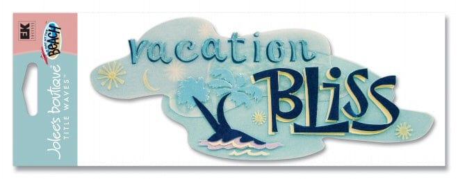 Title Waves Collection Jolee's Boutique Vacation Bliss Scrapbook Embellishment by EK Success.