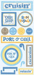 Tropical Collection Cruisin' 6 x 12 Cardstock Sticker Sheet by Scrapbook Customs - Scrapbook Supply Companies