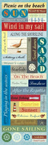 World Traveler Collection Along The Shoreline Sticker Sheet by Sandylion - Scrapbook Supply Companies